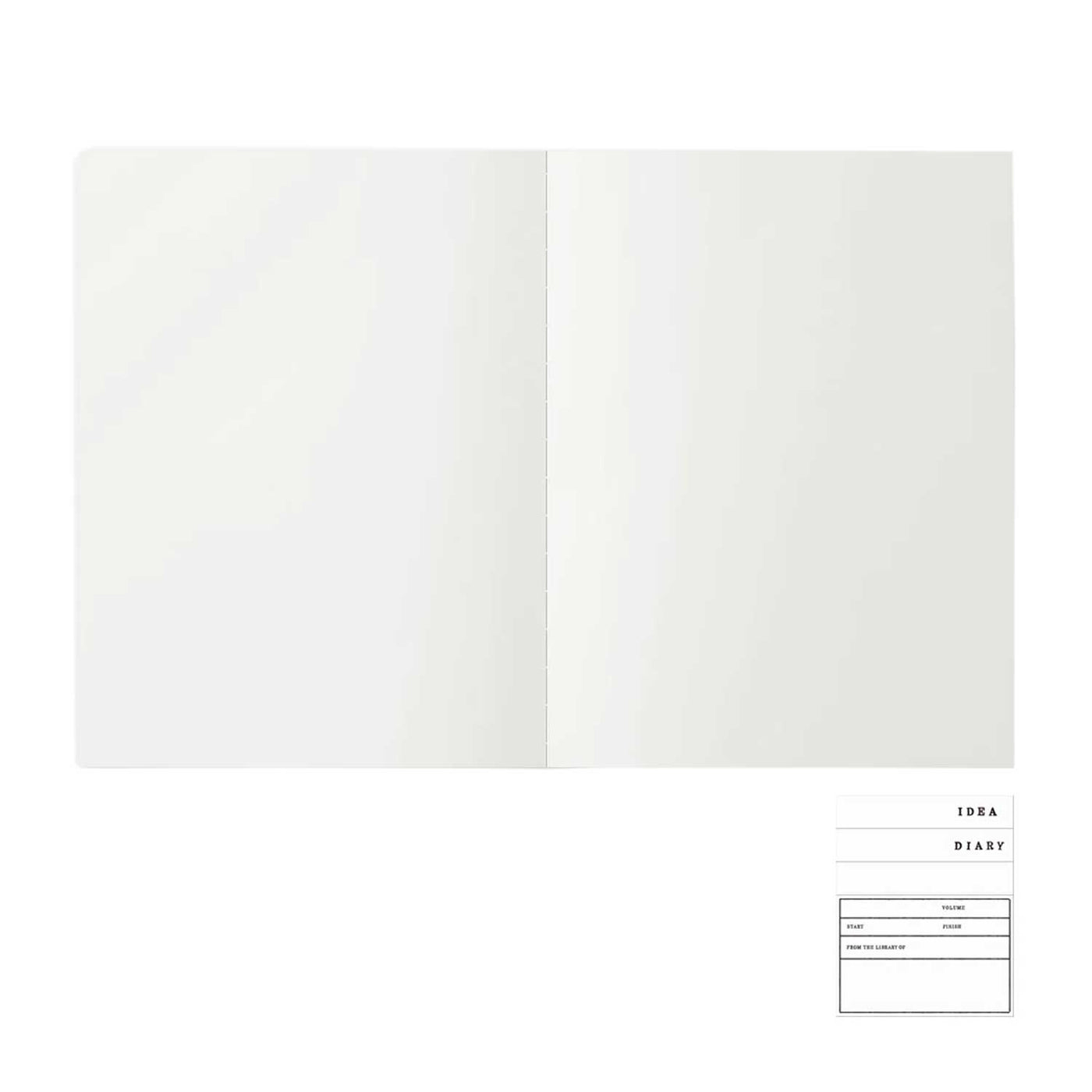 Midori MD Cotton White Notebook - F2, Plain 1