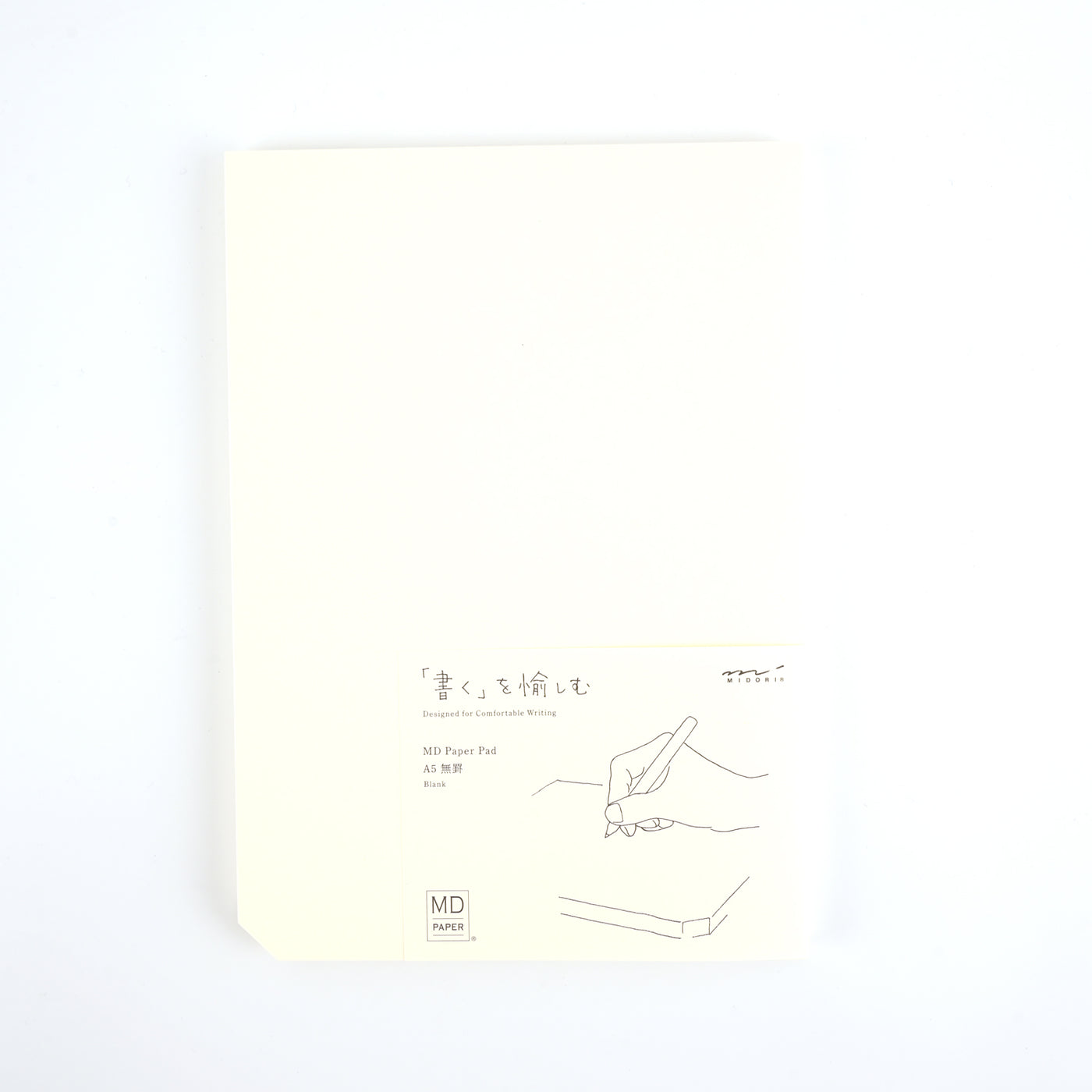 Midori MD Paper Ivory Notepad - A5, Plain 1