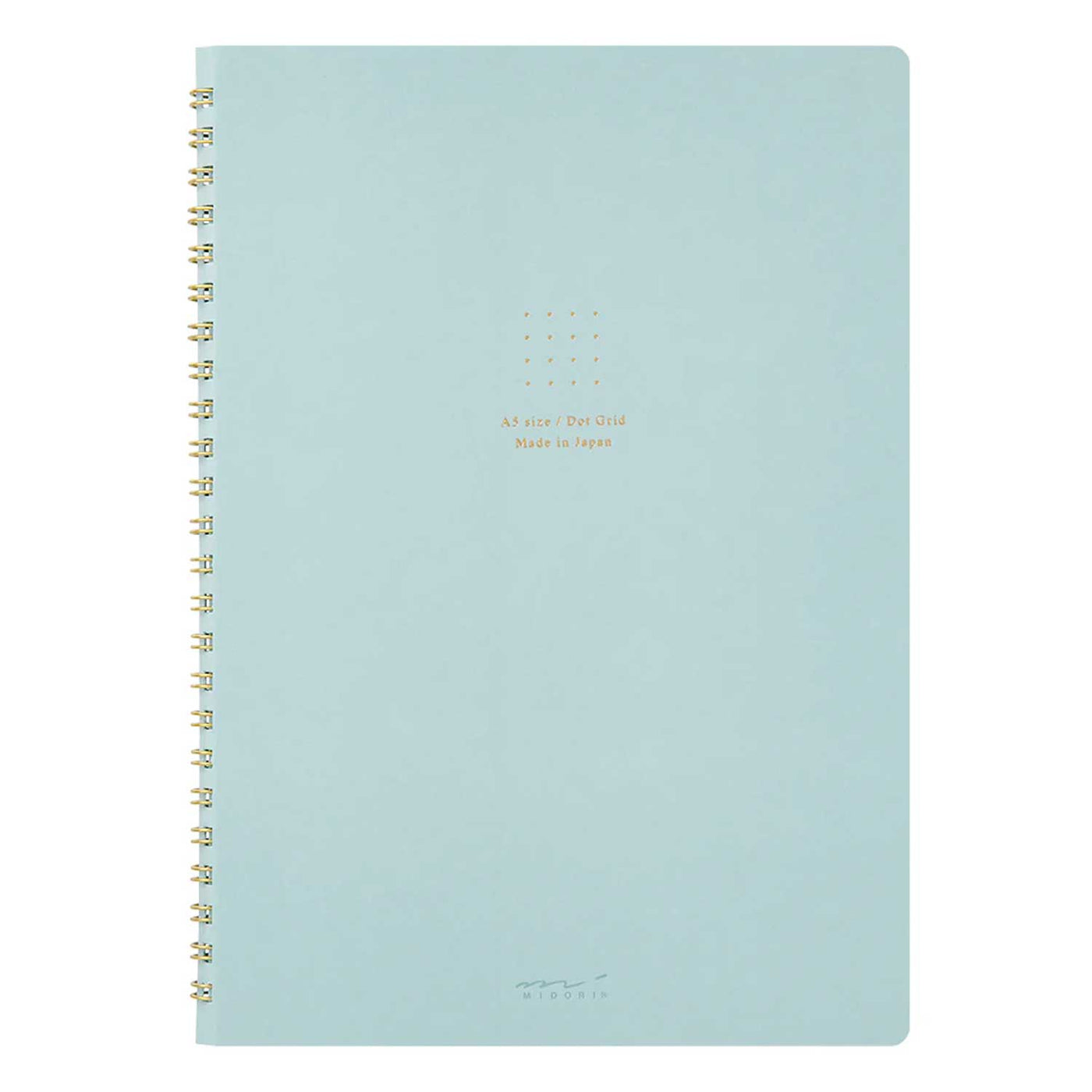 Midori Soft Colour Blue Spiral Notebook - A5 Dotted 1