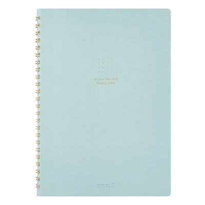Midori Soft Colour Blue Spiral Notebook - A5 Dotted 1