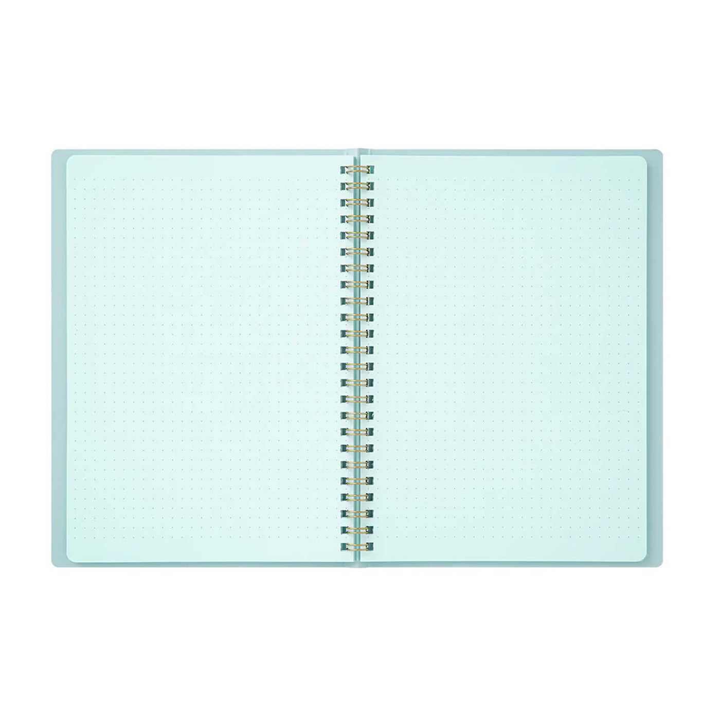 Midori Soft Colour Blue Spiral Notebook - A5 Dotted 3