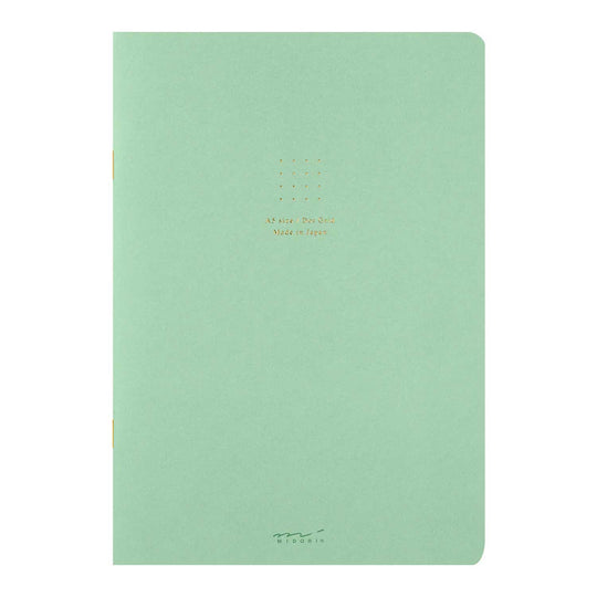 Midori Soft Colour Green Notebook - A5, Dotted