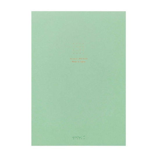 Midori Soft Colour Green Notepad - A5, Dotted