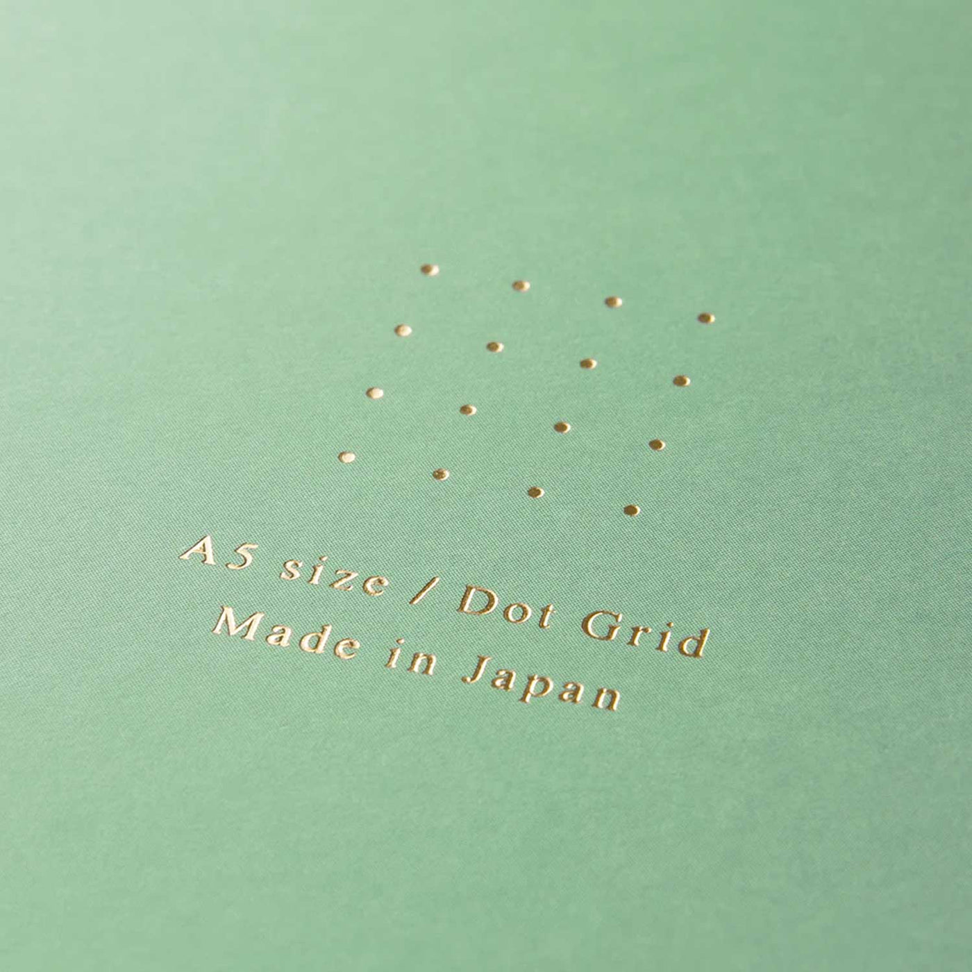 Midori Soft Colour Green Notepad - A5, Dotted 5