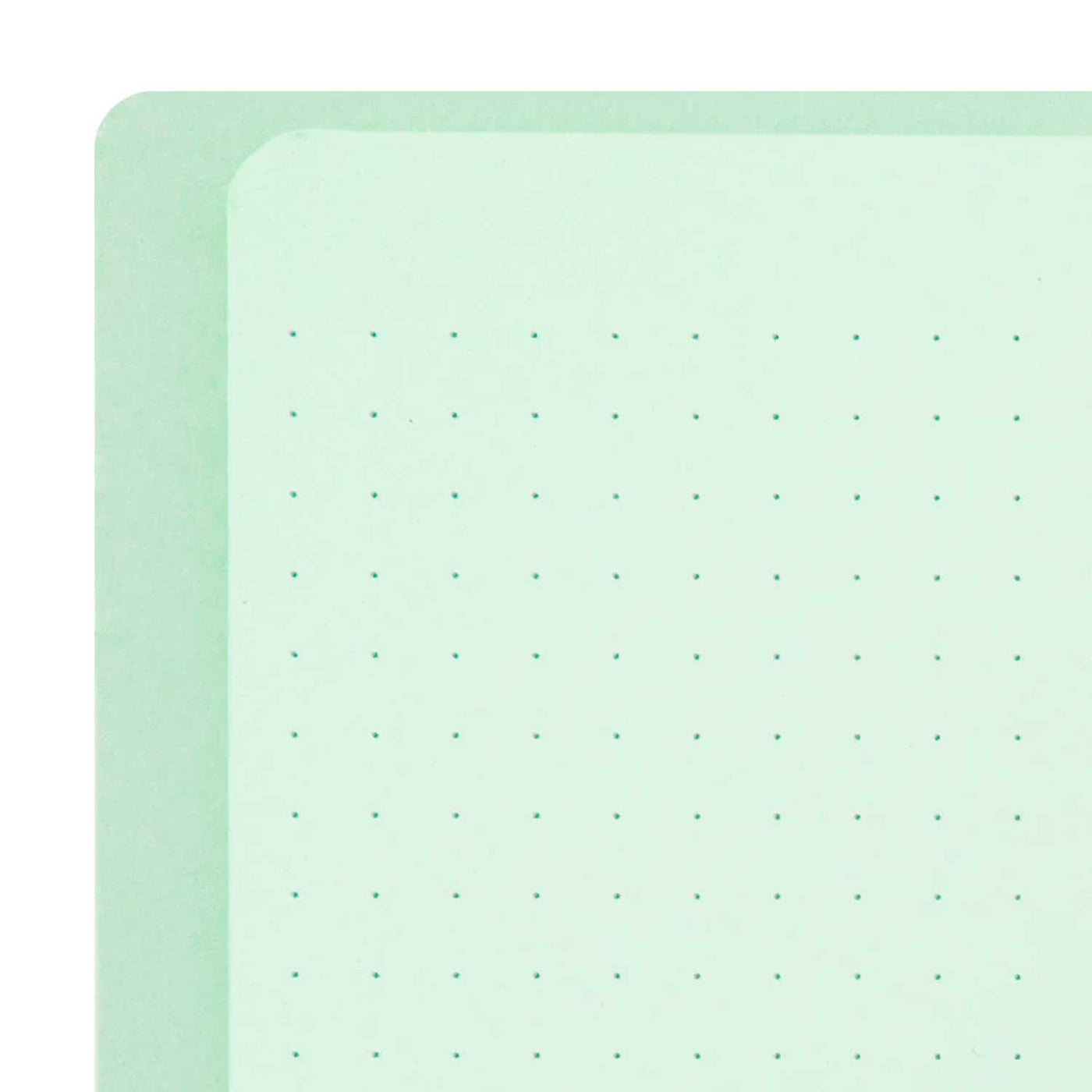 Midori Soft Colour Green Spiral Notebook - A5 Dotted 4