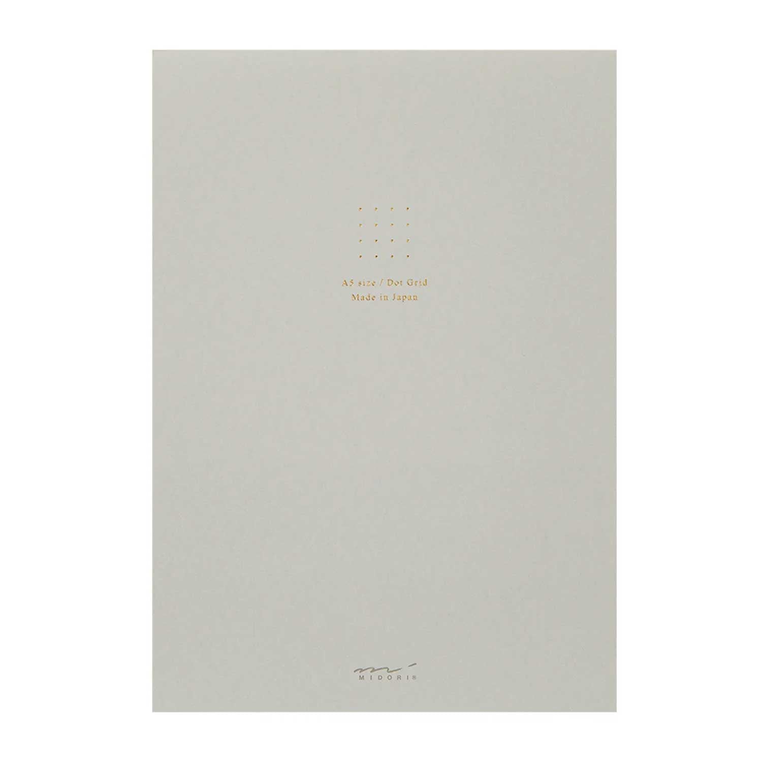 Midori Soft Colour Grey Dotted Notepad- A5|Buy Online at Makoba|Midori