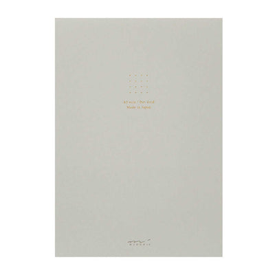 Midori Soft Colour Grey Notepad - A5, Dotted 1