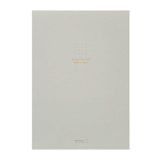 Midori Soft Colour Grey Notepad - A5, Dotted