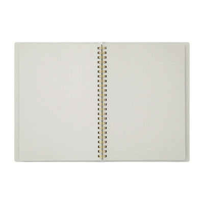 Midori Soft Colour Grey Spiral Notebook - A5 Dotted 4