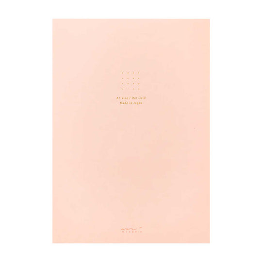 Midori Soft Colour Pink Notepad - A5, Dotted