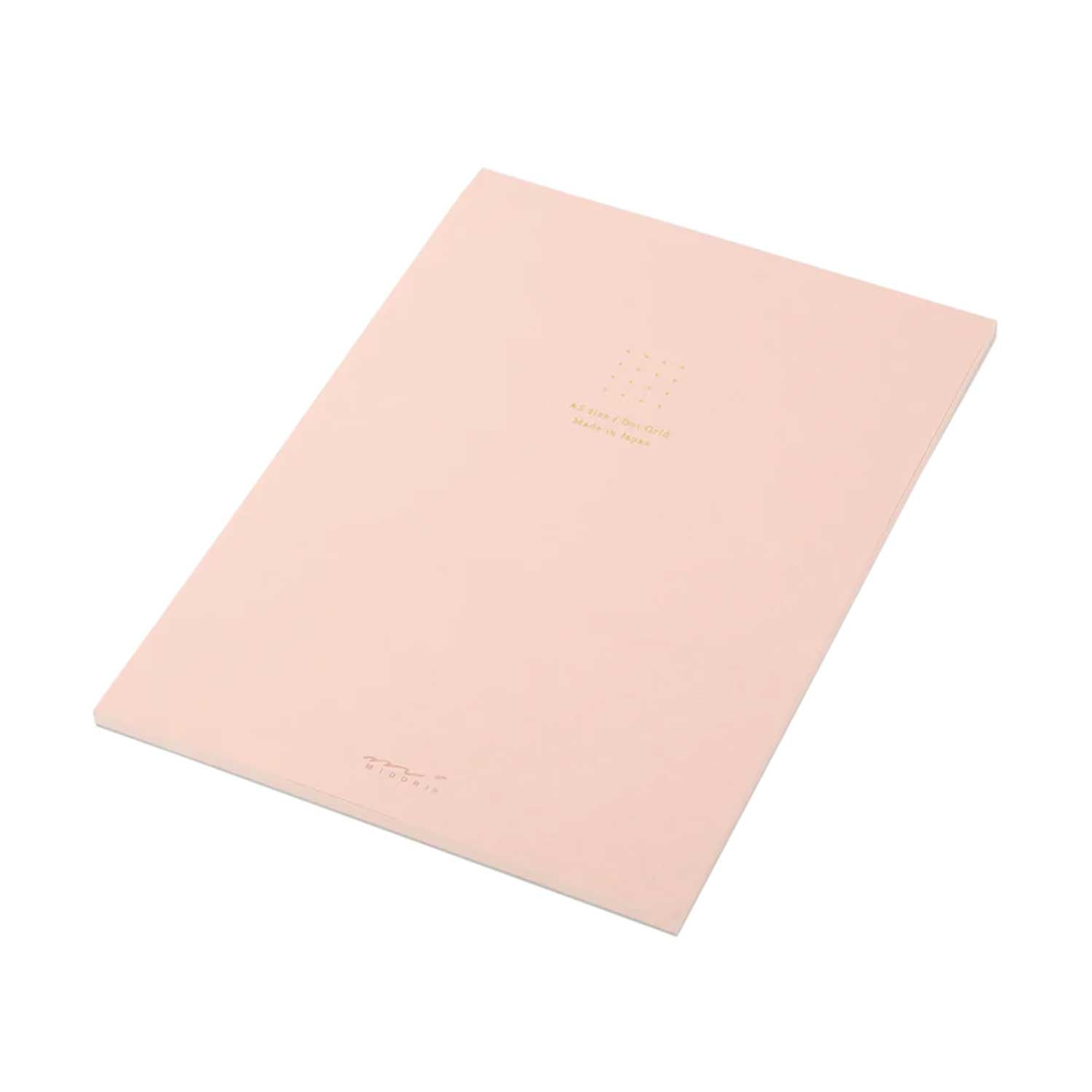 Notepad Pink Color Midori Soft Colour Pink Dotted Notepad -A5|Buy Online at Makoba|Midori