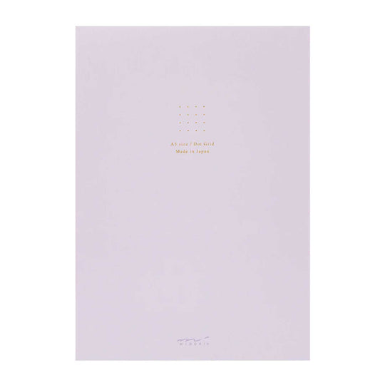 Midori Soft Colour Purple Notepad - A5, Dotted