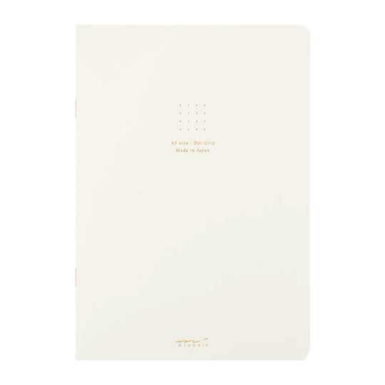 Midori Soft Colour White Notebook - A5, Dotted