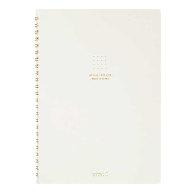Midori Soft Colour White Spiral Notebook - A5 Dotted 1