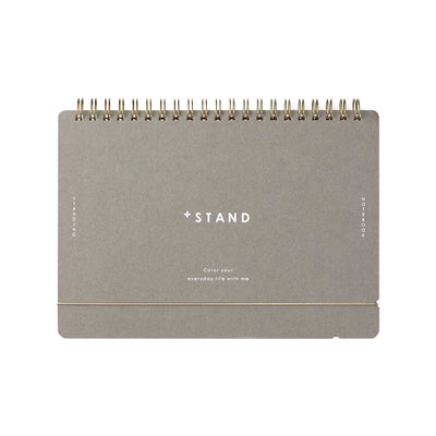 Midori + Stand Grey Spiral Notebook - A5, Plain 1