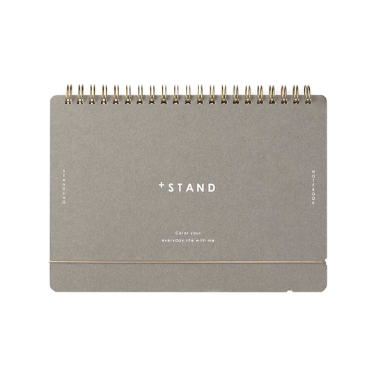 Midori + Stand Grey Spiral Notebook - A5, Plain