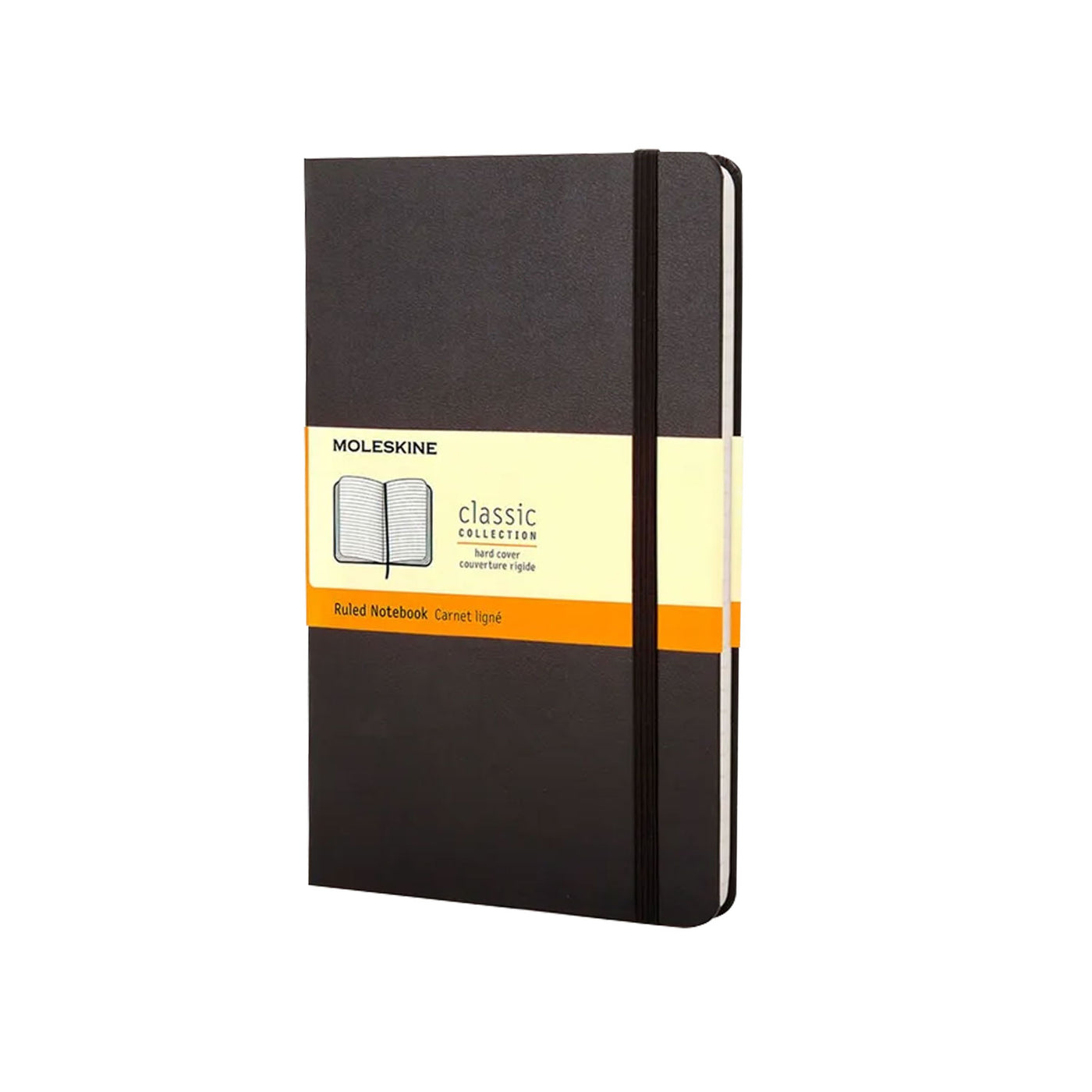 Moleskine Classic Hard Cover Black Notebook - A5, Ruled