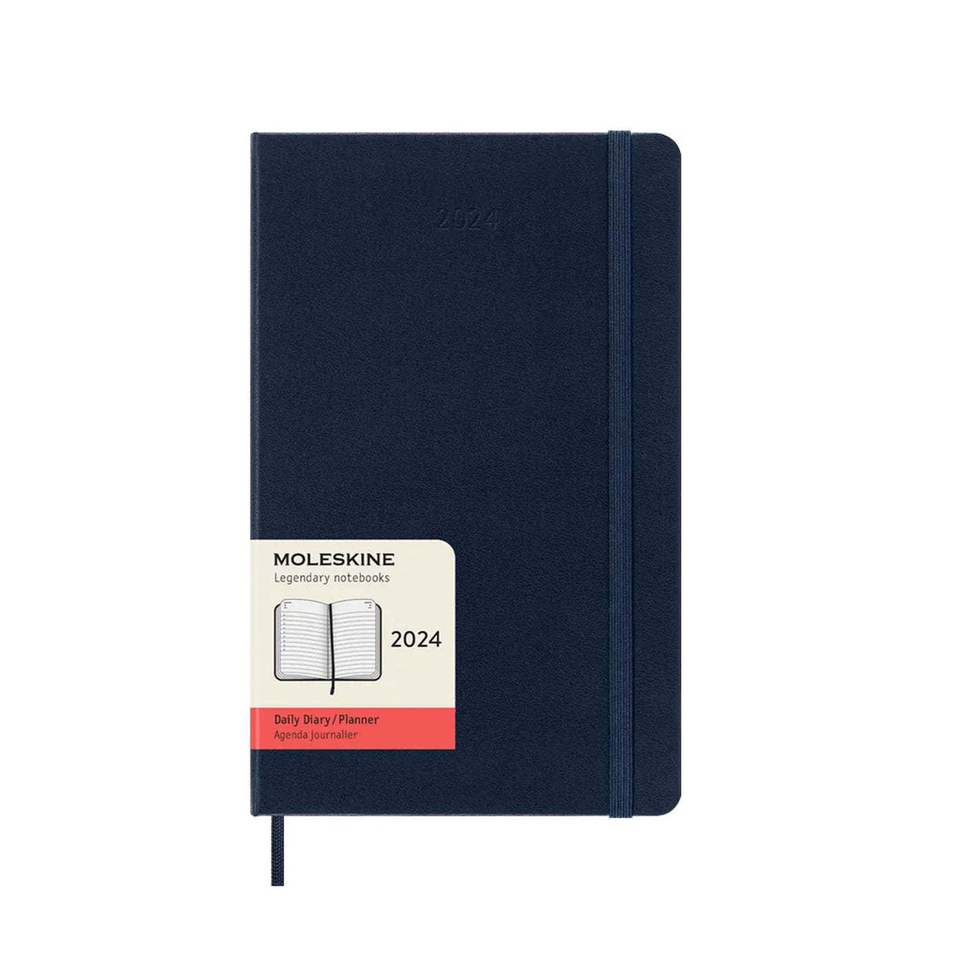Moleskine 2024 Classic Large Hard Cover Daily Planner - Sapphire Blue 1