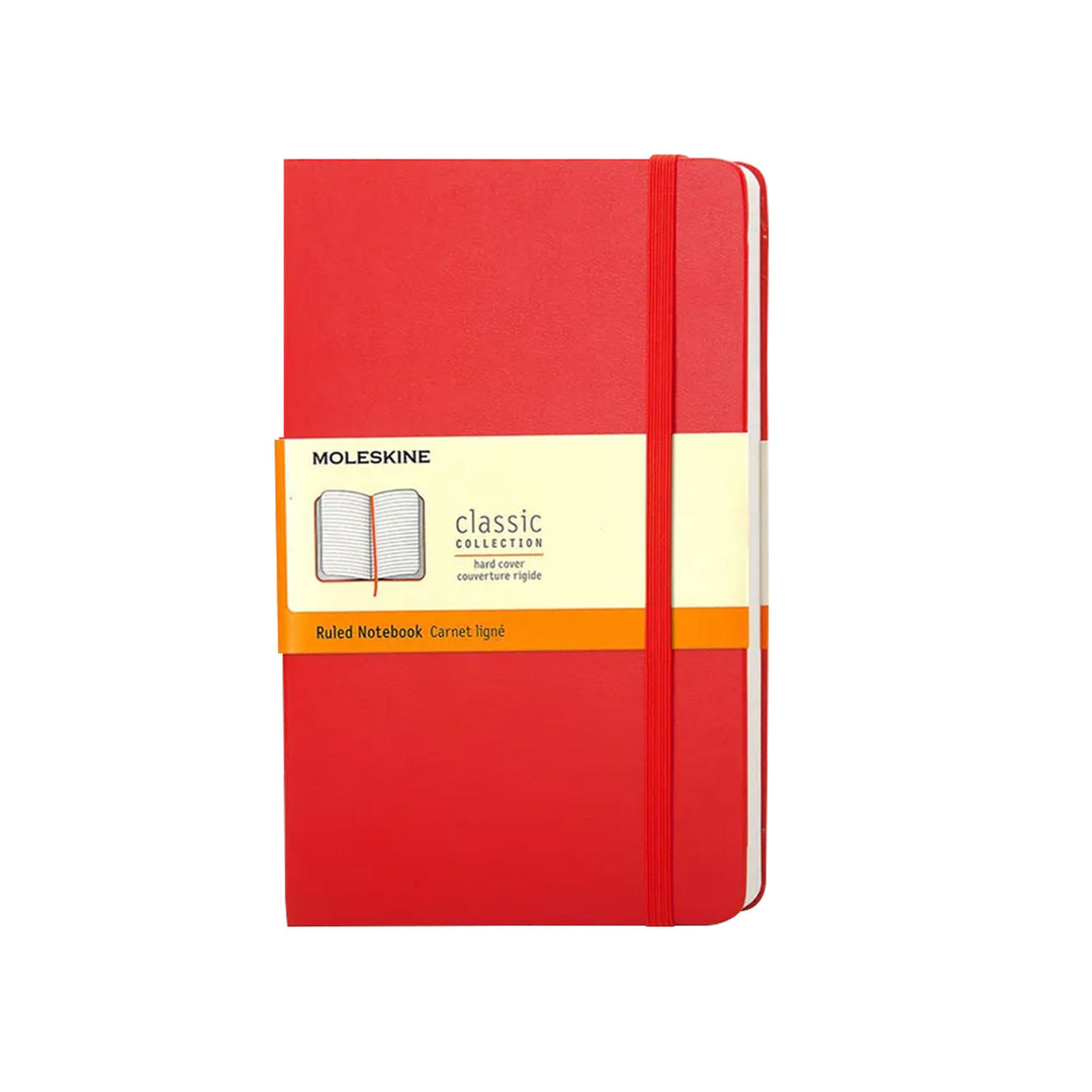 Buy Moleskine Classic Hard Cover Red Notebook - A5, Ruled