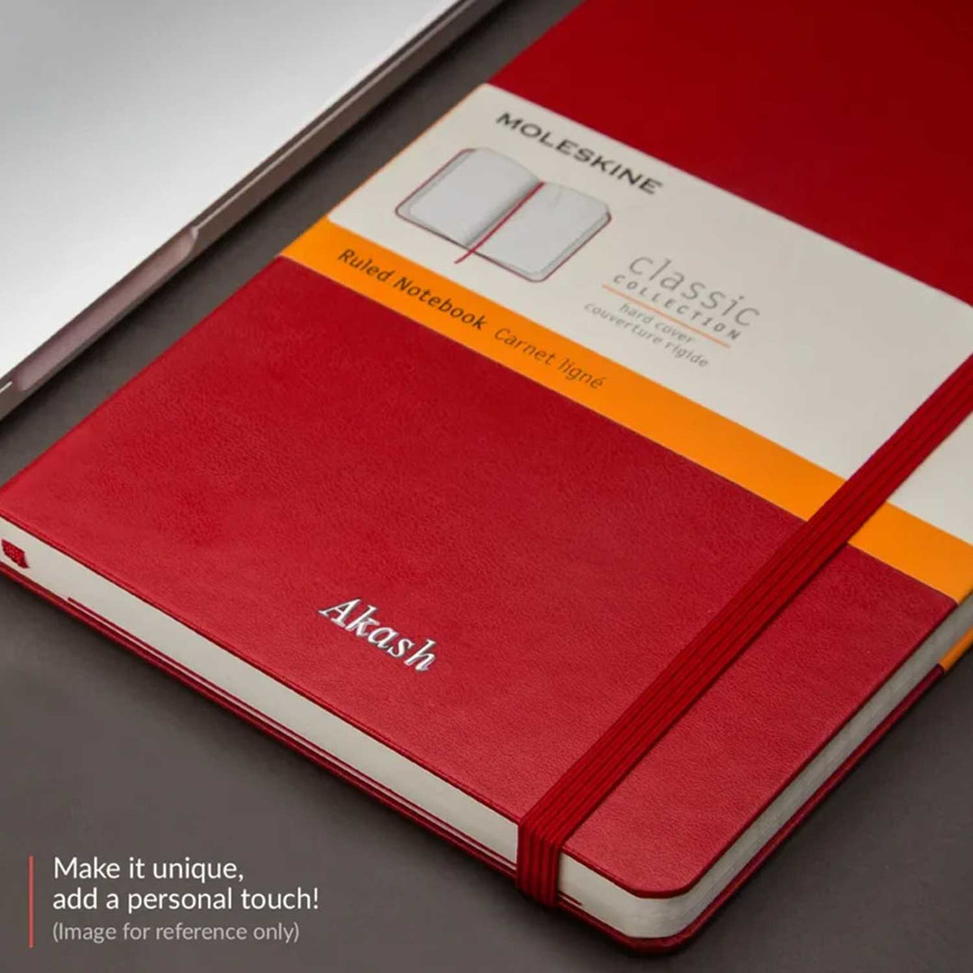 Buy Moleskine Classic Hard Cover Red Notebook - A5, Ruled