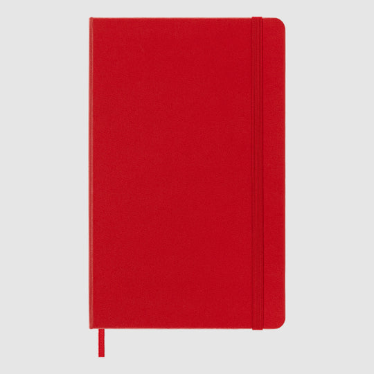 Moleskine Classic Hard Cover Notebook - Red - A5 - Plain