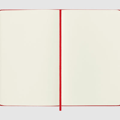 Moleskine Classic Hard Cover Notebook - Red - A5 - Plain