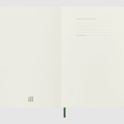 Moleskine Classic Soft Cover Myrtle Green Notebook - A5, Ruled
