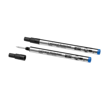 Montblanc 128228 Legrand Roller Ball Pen Refill - Royal Blue - Medium - Pack of 2