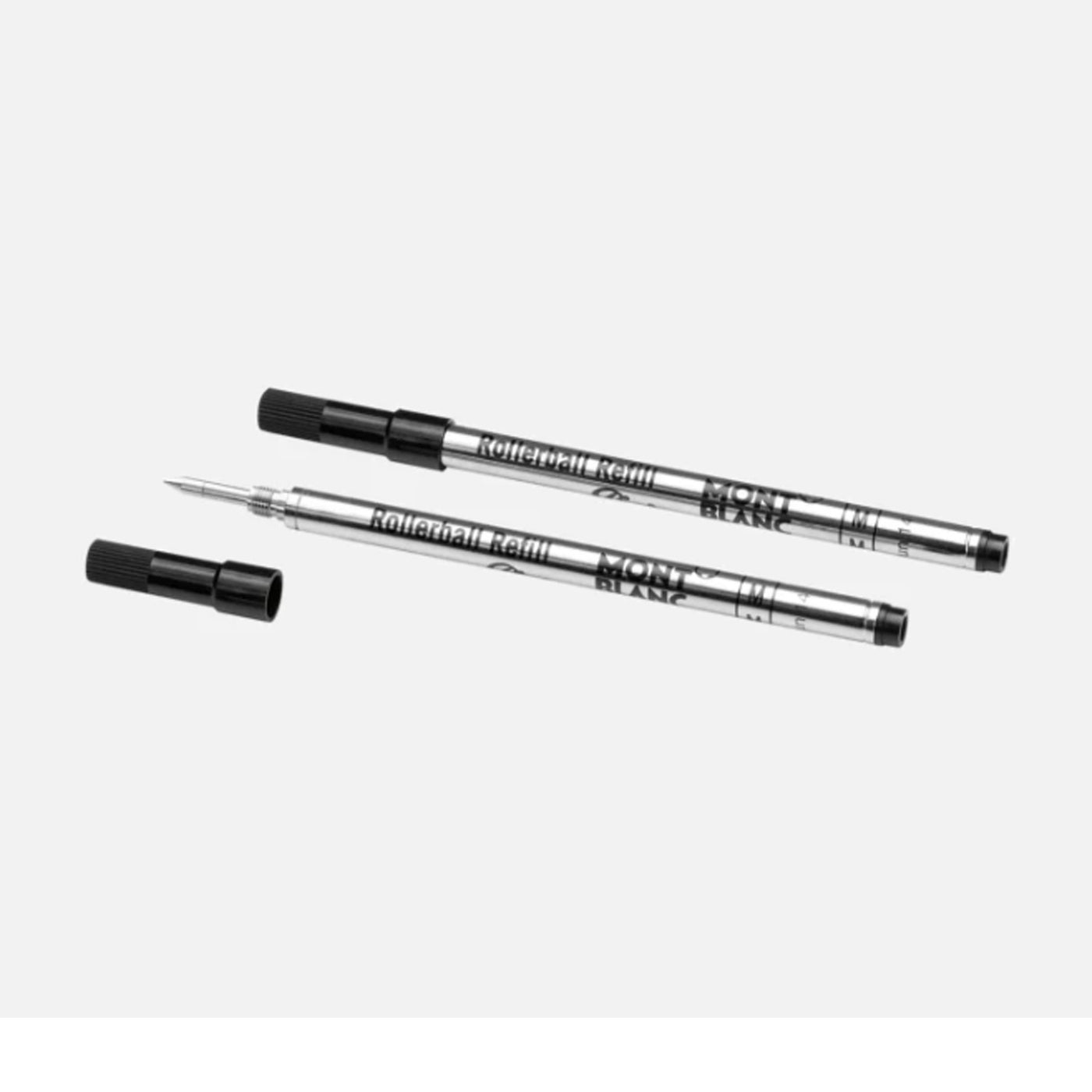 Montblanc 128231 Roller Ball Pen Refill - Mystery Black - Medium - Pack of 2 2