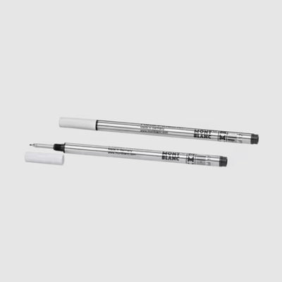 Montblanc 128246 Fineliner Refill - Mystery Black - Medium - Pack of 2