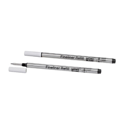 Montblanc 128247 Fineliner Refill - Mystery Black - Broad - Pack of 2