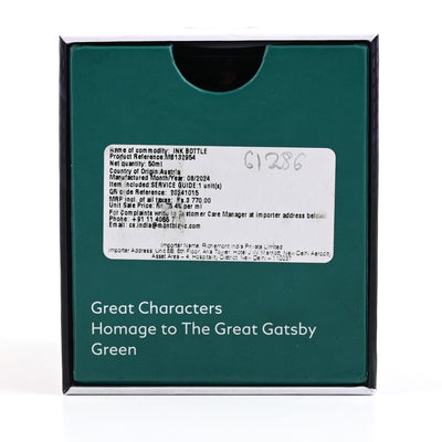 Montblanc Great Characters Homage to the Great Gatsby Ink Bottle, Green - 50ml 3