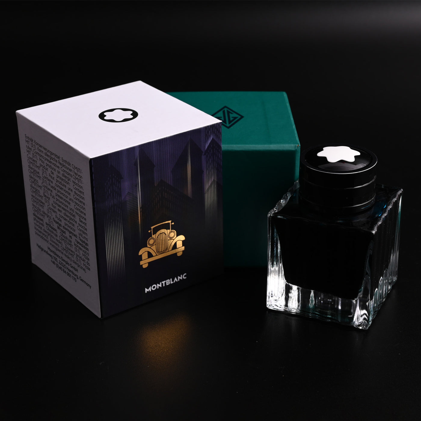 Montblanc Great Characters Homage to the Great Gatsby Ink Bottle, Green - 50ml 4