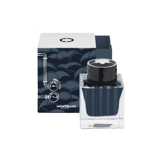 Montblanc Meisterstuck Around the World in 80 Days Coal Blue Ink Bottle, Blue - 50ml