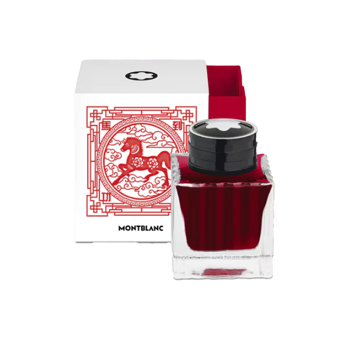 Montblanc The Legend of Zodiac Horse Ink Bottle, Red - 50ml