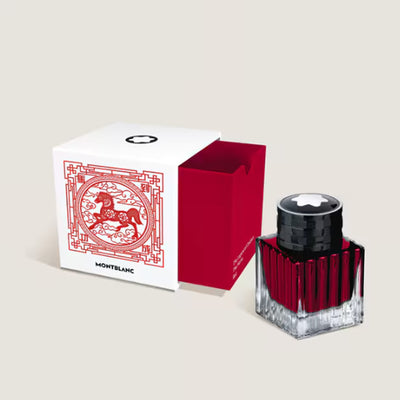 Montblanc The Legend of Zodiac Horse Ink Bottle, Red - 50ml