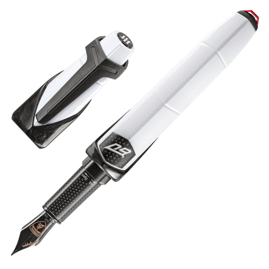 Montegrappa Automobili Lamborghini 60° Anniversary Fountain Pen - Bianco Siderale (Limited Edition)