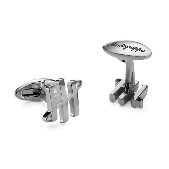 Montegrappa Classico Ambigram Cufflinks, Steel