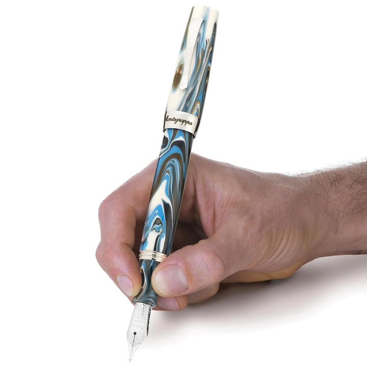 Stylo Plume Montegrappa Elmo 02 Noir - Plume Extra-fine (EF) - Fabriqué En Italie - Neuf Avec étiquettes
