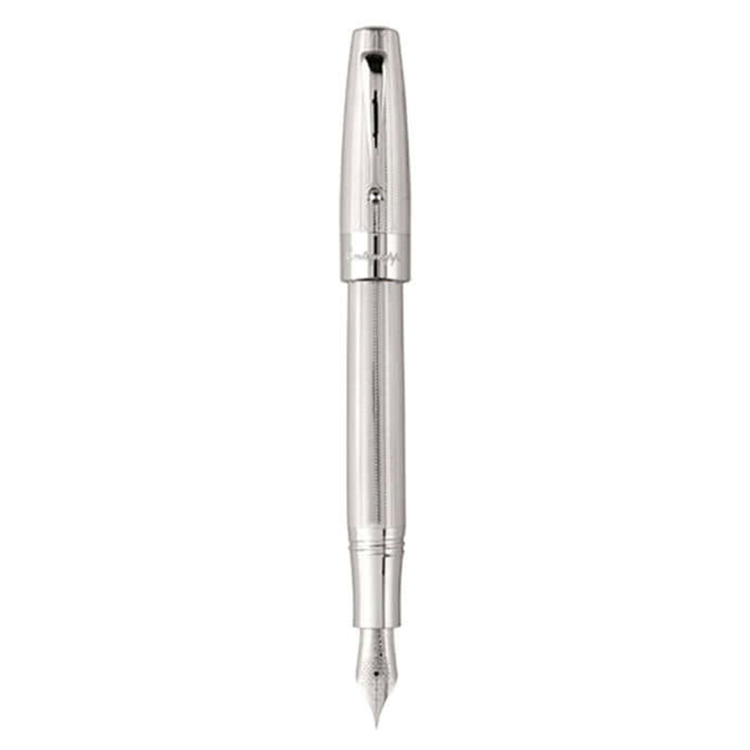 Montegrappa Extra Argento Fountain Pen, Silver - 18K Gold Nib – Makoba