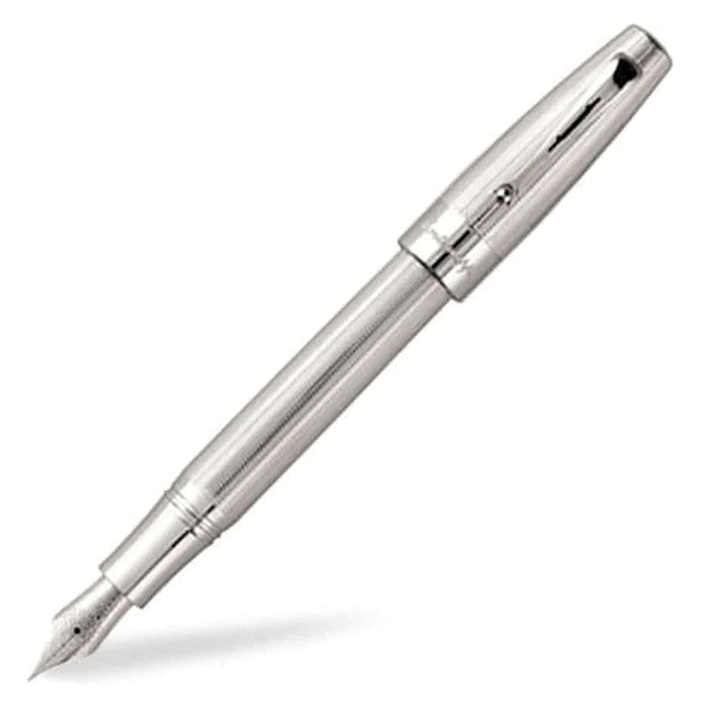Montegrappa Extra Argento Fountain Pen, Silver - 18K Gold Nib – Makoba