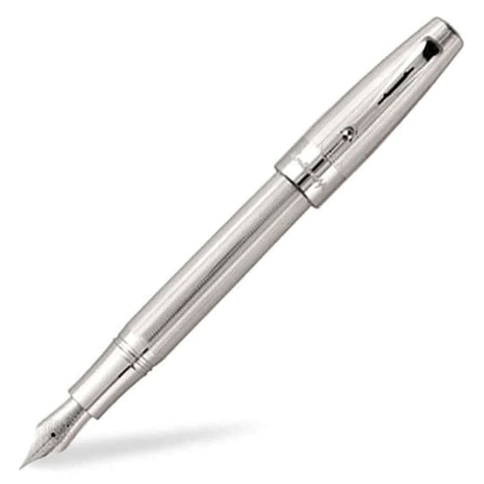 Montegrappa Extra Argento Fountain Pen, Silver - 18K Gold Nib