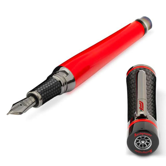 Montegrappa F1® Speed Carbon Limited Edition Fountain Pen, Red - 18K Gold Nib