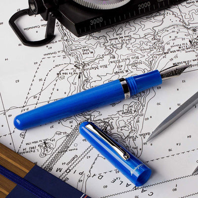 Montegrappa Lo Spirito Di Stella Fountain Pen Ocean (Blue) Steel Nib 5