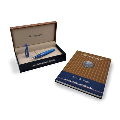 Montegrappa Lo Spirito Di Stella Fountain Pen Ocean (Blue) Steel Nib 7