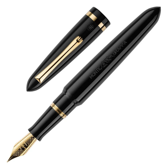 Montegrappa Venetia Fountain Pen - Black GT