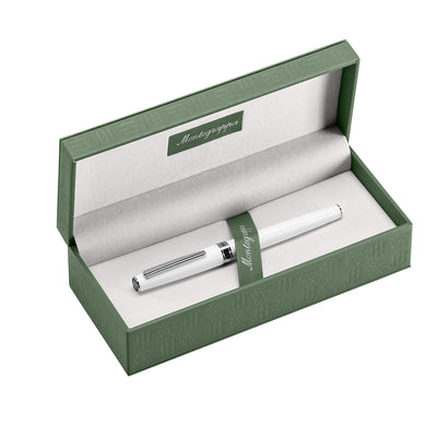 Montegrappa Armonia Roller Ball Pen - Frost White CT