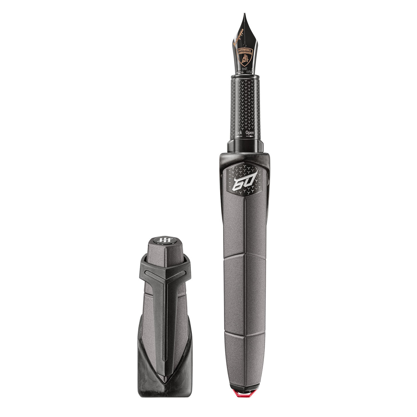 Montegrappa Automobili Lamborghini 60° Anniversary Fountain Pen - Grigio Titans (Limited Edition) 2