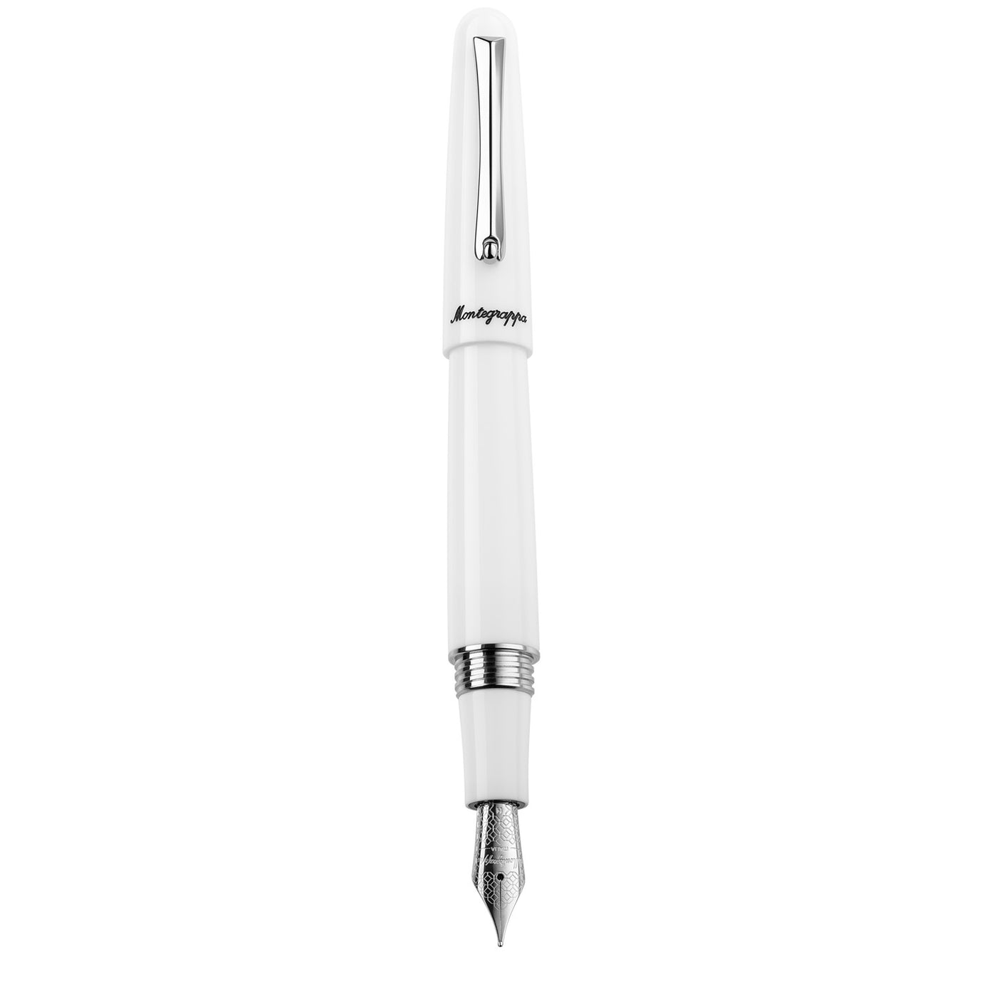 Montegrappa Elmo 01 Fountain Pen - White Frost CT 8