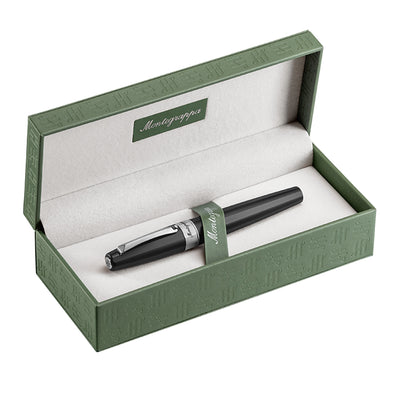 Montegrappa Magnifica Roller Ball Pen - Matte Black CT 6